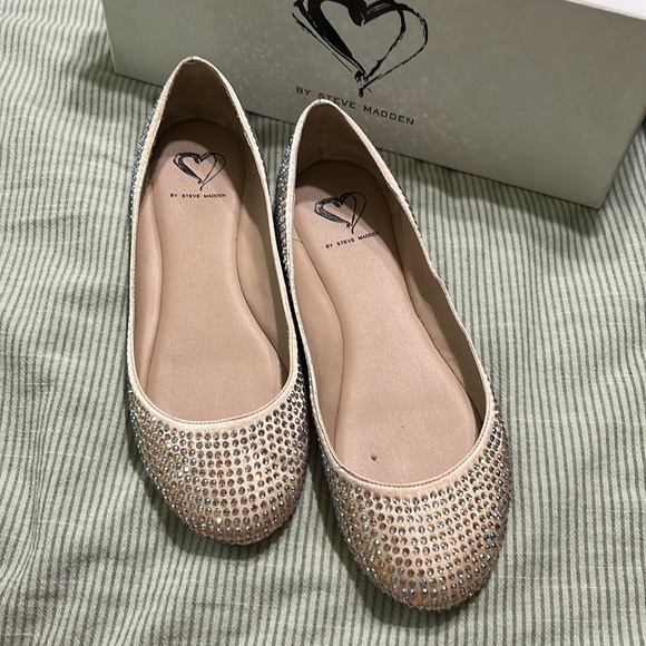 Steve Madden pink blush I-dreemy sparkly flats - Picture 2 of 7